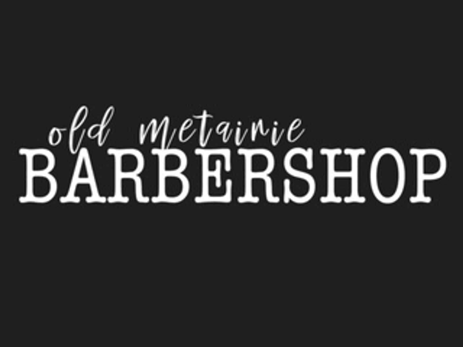 A view from inside Old Metairie Barbershop